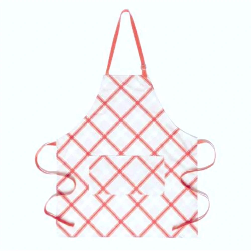 SDS Plaid Apron Red Holiday Baking Cooking Gift Sewing Down South NWT - Picture 1 of 5